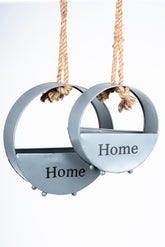 Housewarming metal hanging planter (Set of 2)